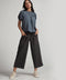 Grey Side Pocket Elasticated Waist Pant